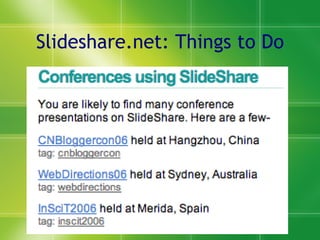 Slideshare.net: Things to Do 