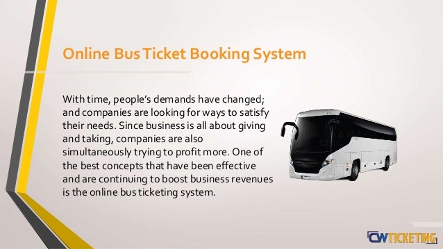 Bus Ticket Booking System | CW Ticketing System | Why bus ticketing ...