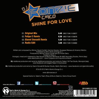 Dj Fonzie Ciaco - Shine For Love