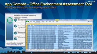 App Compat – Office Environment Assessment ToolIdentifying the add-ins & interfacing applications