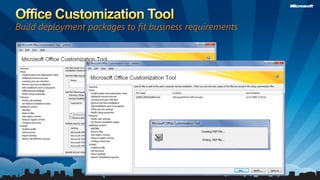 Group PolicyOffice admin templates allow IT to control features available for end users