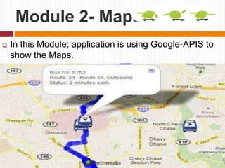 Bus tracking application in Android | PPTX