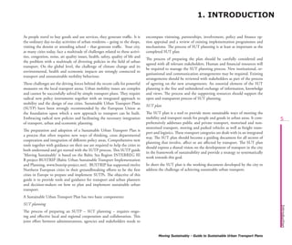 Guide to Sustainable Urban Transport Plans | PDF