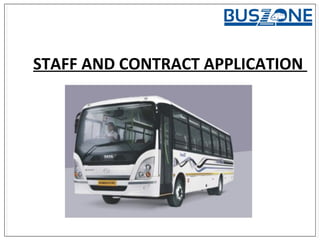 STAFF AND CONTRACT APPLICATION
 