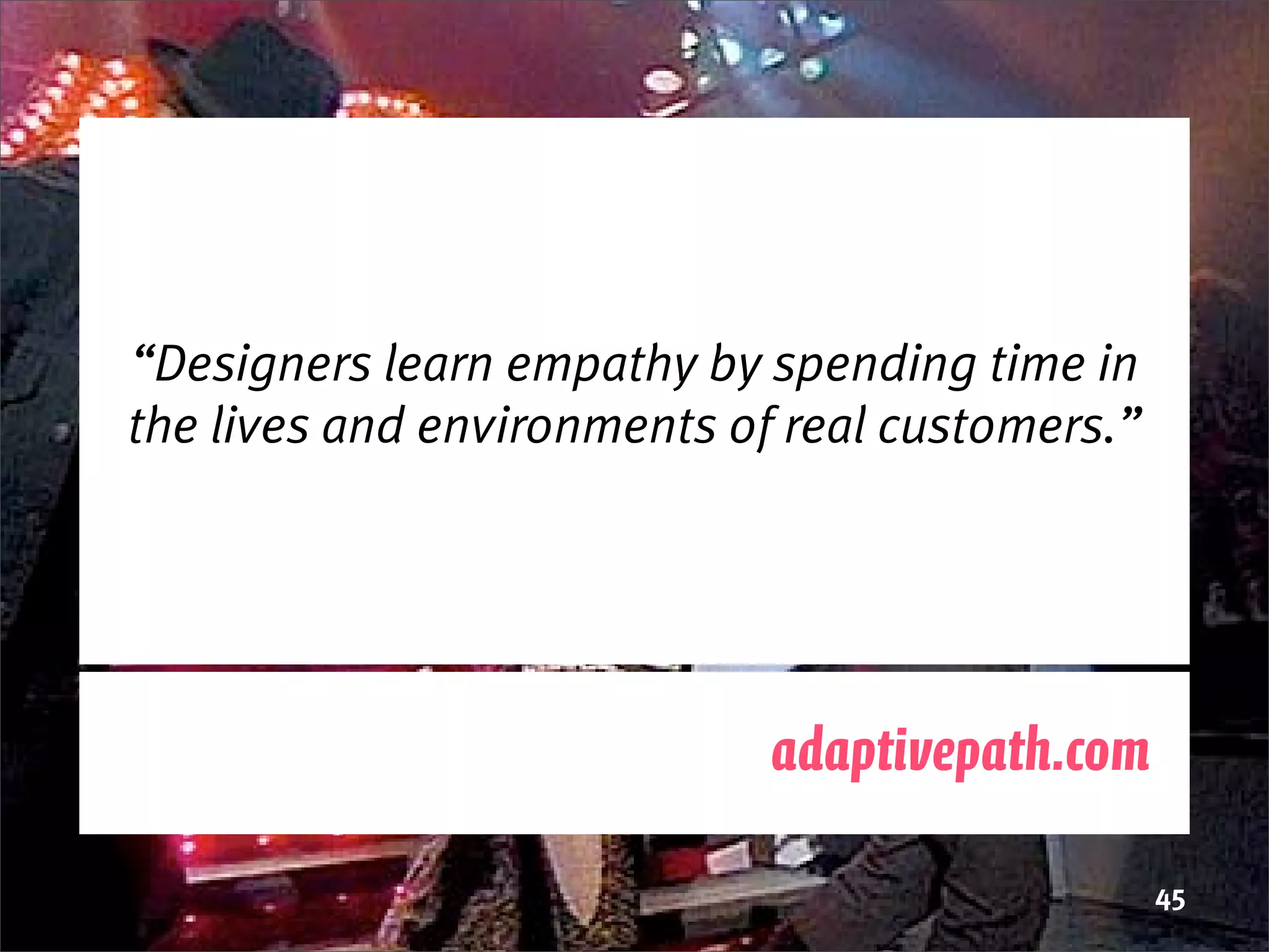 But I'm a Bloody Designer!