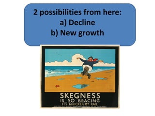 2 possibilities from here:
        a) Decline
     b) New growth
 