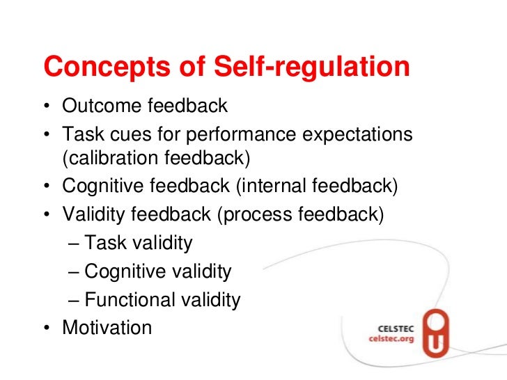 Awareness, Feedback, Selfregulation