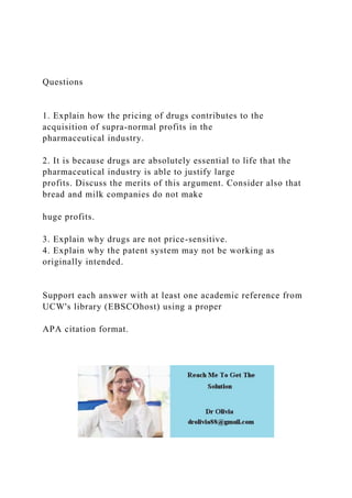 BUTM404 Case studies Case study 3 The pharmaceutical ind.docx