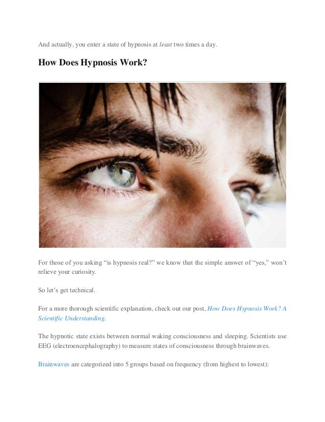 But Really Is Hypnosis Real