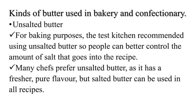 Functions of butter in bakery | PPT