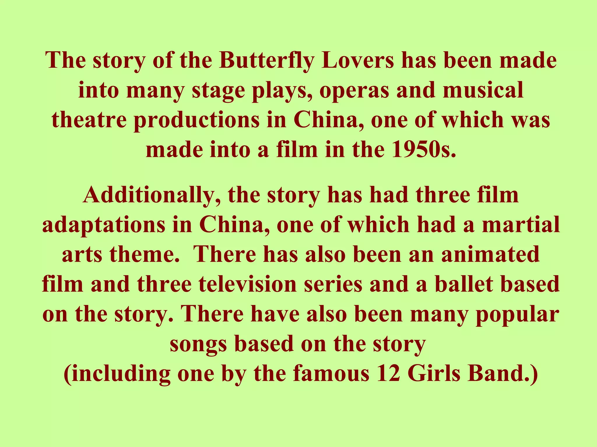 Butterfly Lover's Concerto | PPT, image size:2048x1536