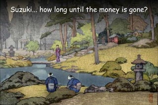 Suzuki... how long until the money is gone?
 