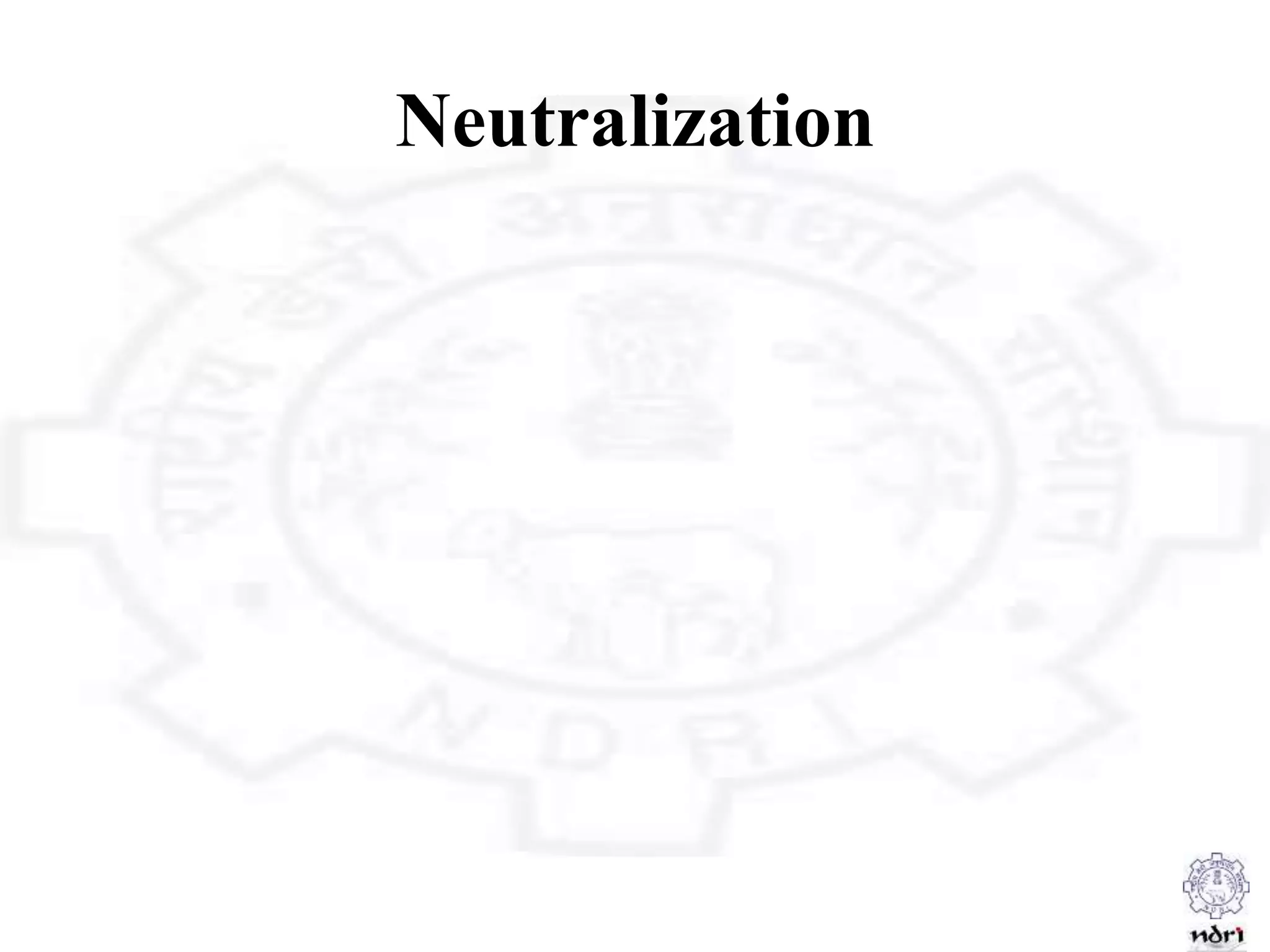 Neutralization
 