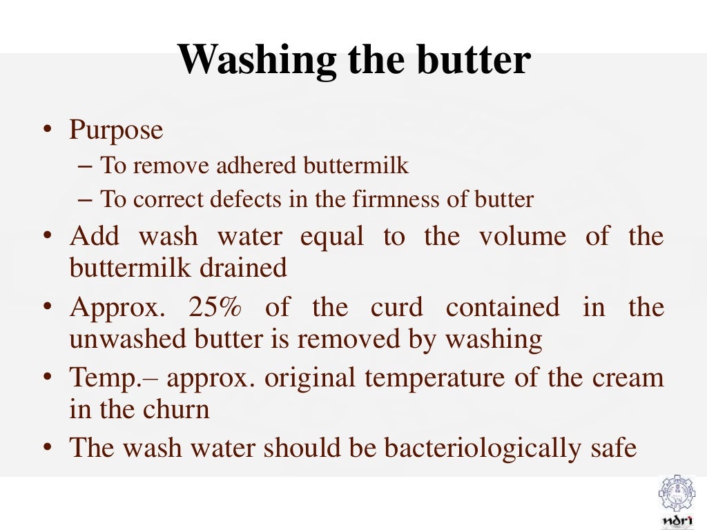Butter making process
