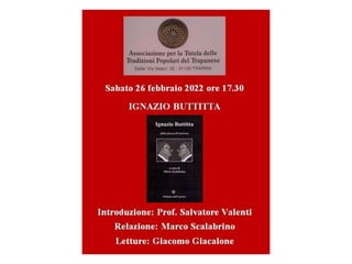 2022 - 02 - 26  Associazione Tutela Tradizioni del Trapanese  