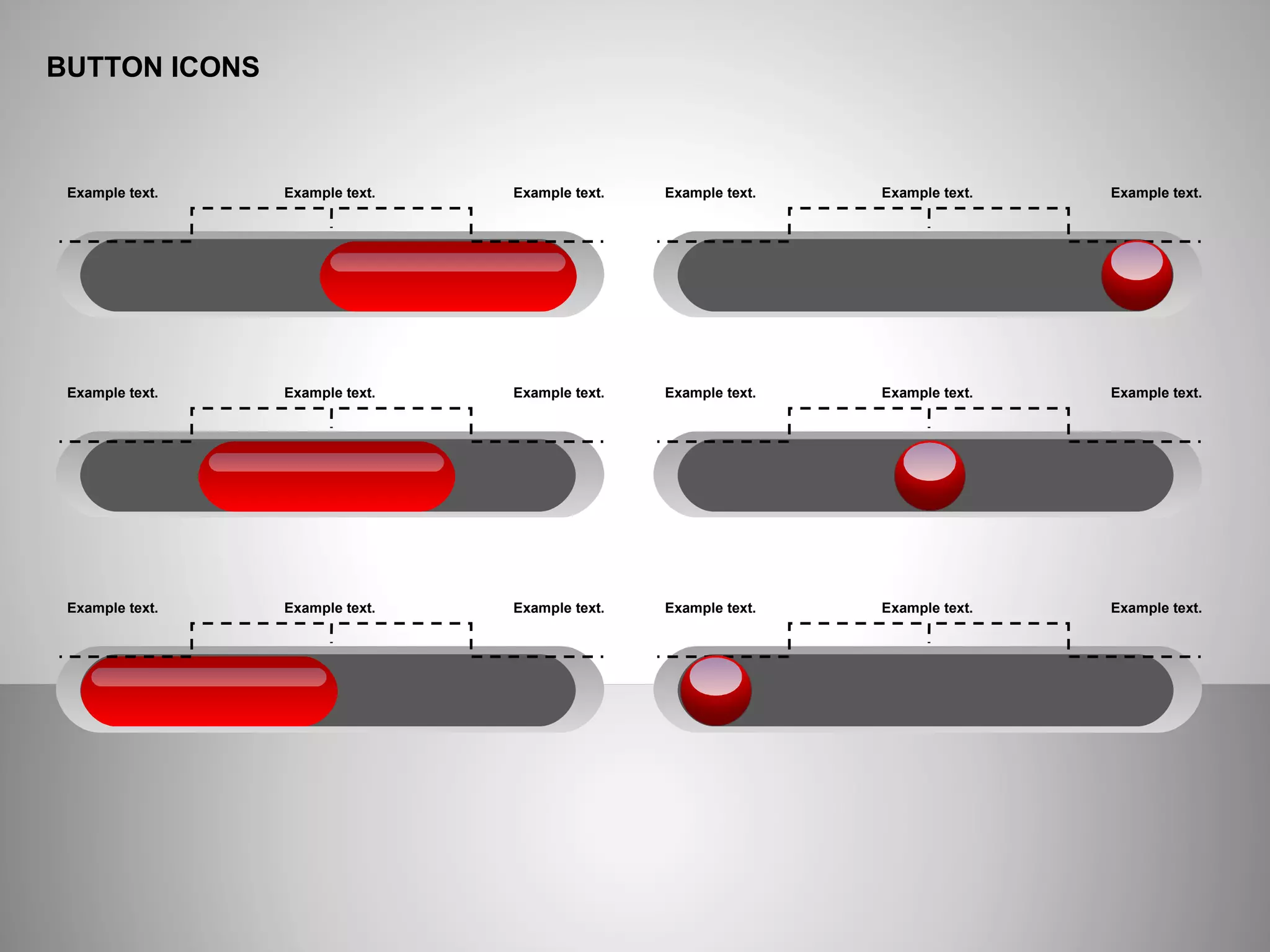 BUTTON ICONS
Example text. Example text. Example text. Example text. Example text. Example text.
Example text. Example text. Example text. Example text. Example text. Example text.
Example text. Example text. Example text. Example text. Example text. Example text.
 