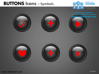Buttons icons powerpoint ppt templates. | PDF