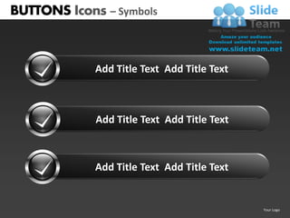 Buttons icons powerpoint presentation slides db ppt templates | PDF