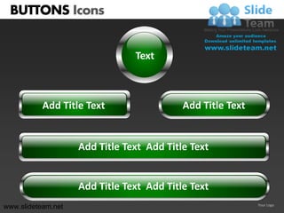 Buttons icons powerpoint presentation templates. | PDF
