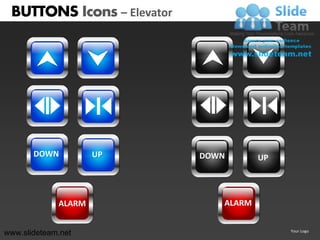 Buttons icons powerpoint presentation templates. | PDF