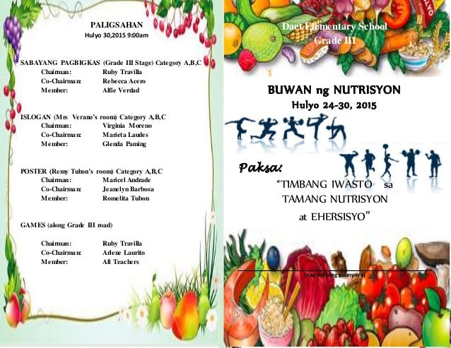 What is nutrition month image