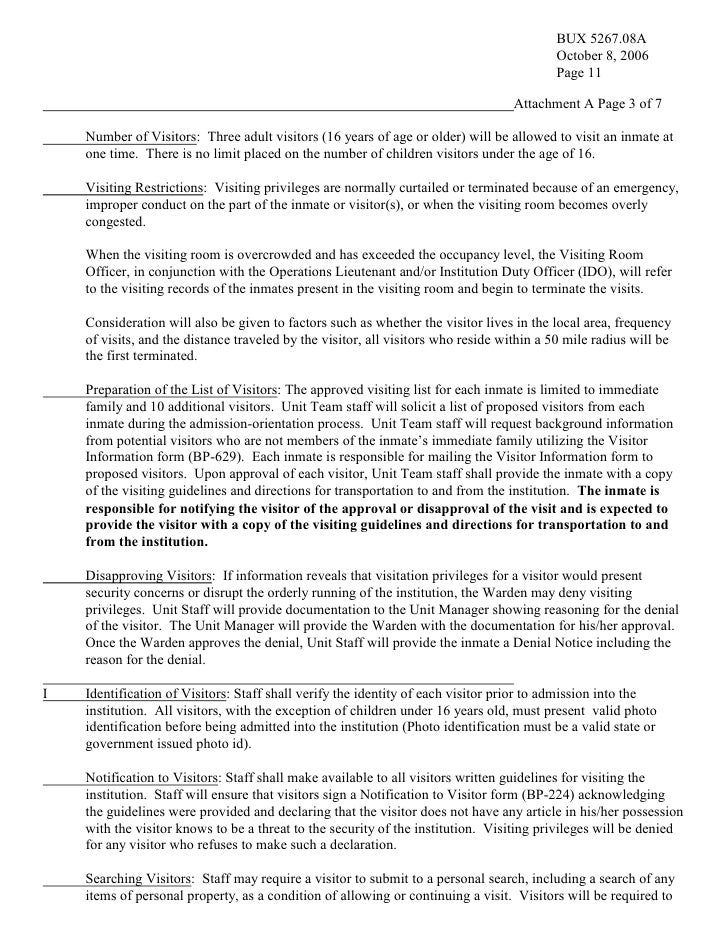 findlaw butner north carolina federal correctional complex visitin federal visitation form