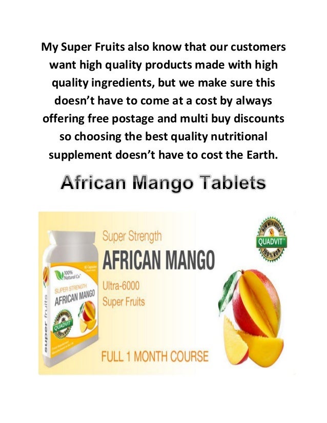 Buy african mango weight loss supplement at my super fruits