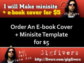 Buy an Ebook Cover And Minisite Template For Cheapest