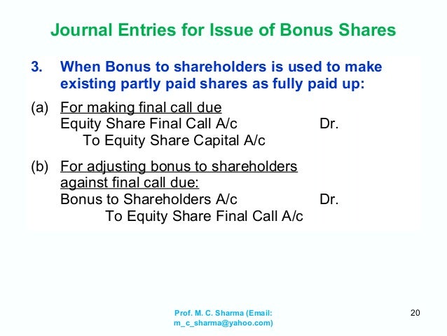 Buy Back Of Shares Introduction And Accounting
