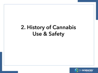 2. History of Cannabis
Use & Safety
 