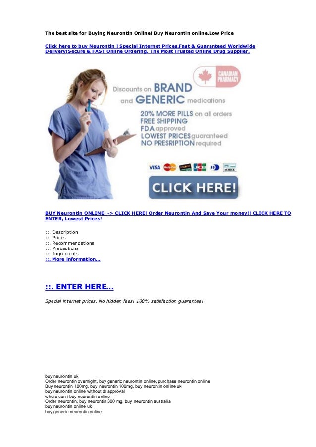 Purchase neurontin online