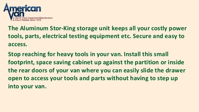 Buy Pull Out Drawer Storage Units For Vans At Americanvan Com