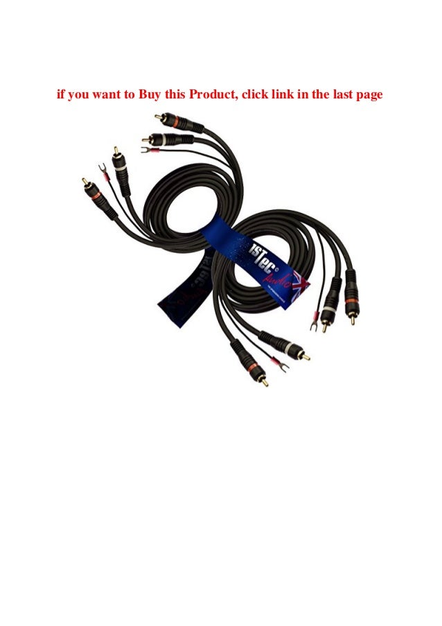 Buy 1STec 2 x Record Player Cable with Earth to Ground Wire to stop