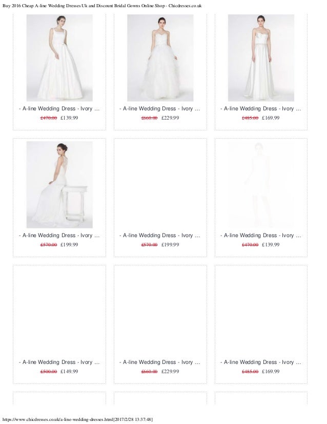 Buy 2016 Cheap A Line Wedding Dresses Uk And Discount Bridal Gowns On