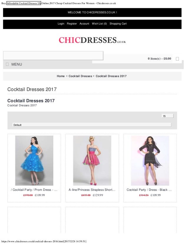 affordable cocktail dresses