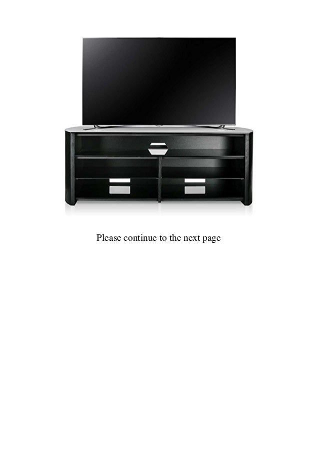 Buy Alphason Finewoods Fw1350sb B Black Tv Stand With Soundbar Shelf