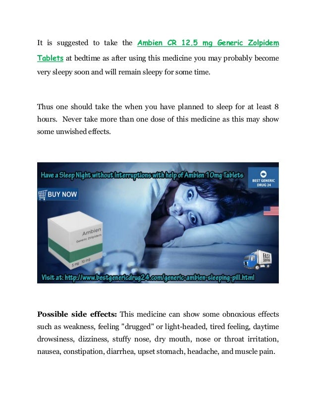 Zolpidem 12.5mg online
