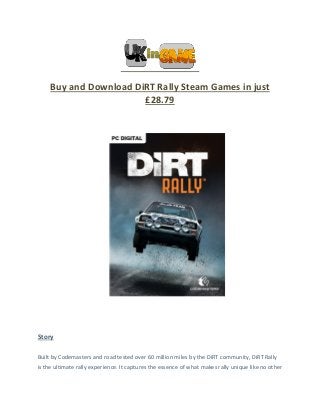 dirt rally steam dirt rally steam