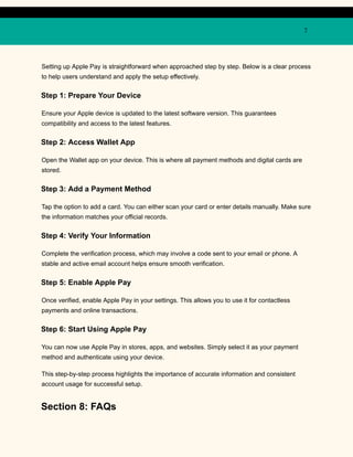 Buy Apple Pay Account Setup Guide Online | PDF