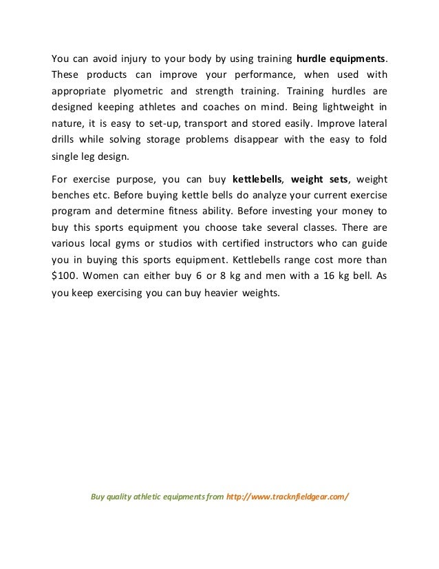 Buy athletic equipments from athletic online store