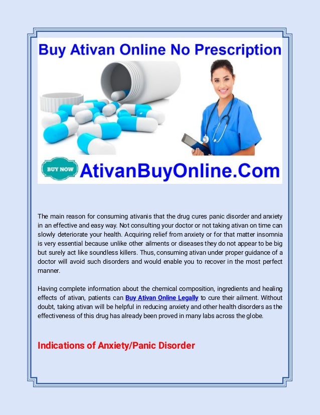 Buying ativan online