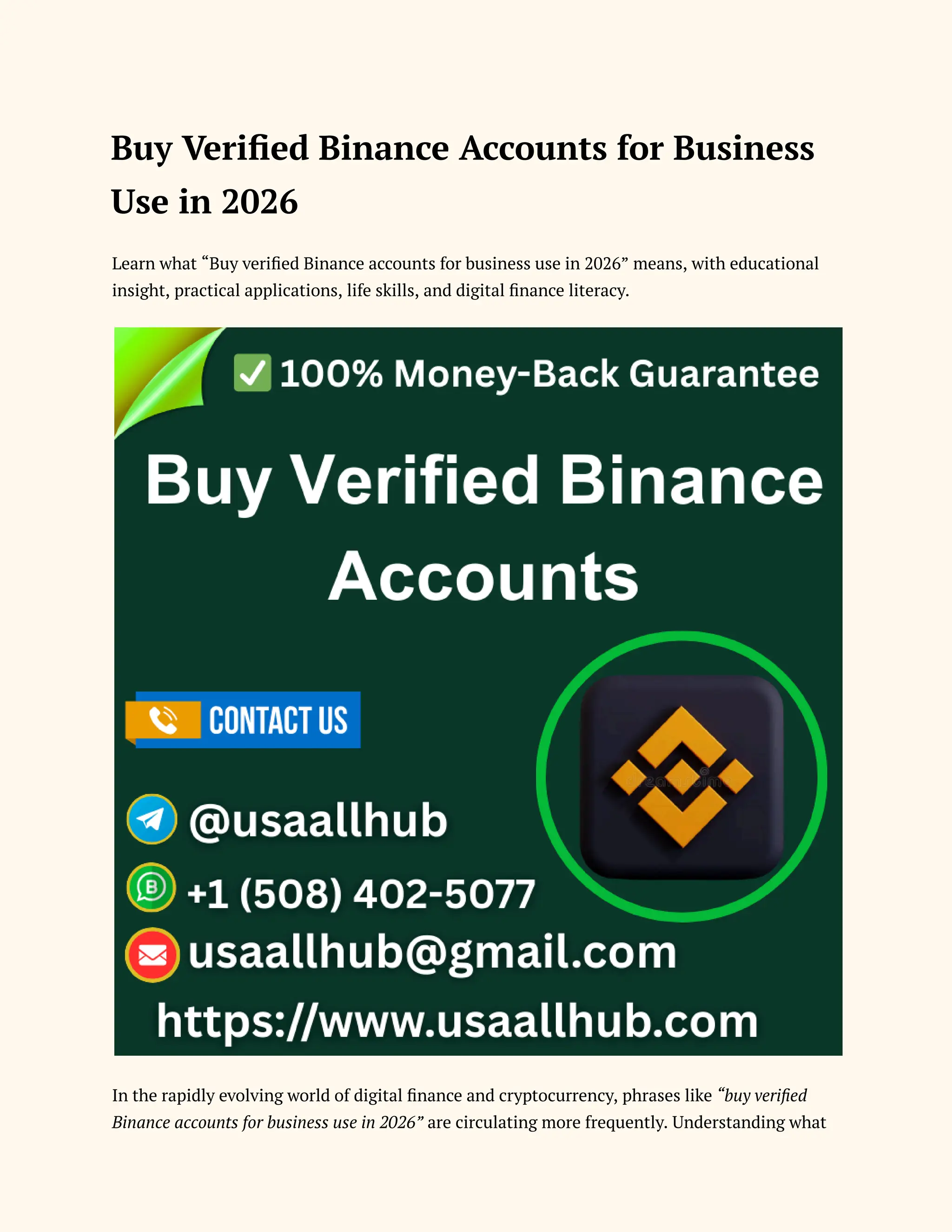 Buy a Verified Binance Account for Business Use in 2026.pdf