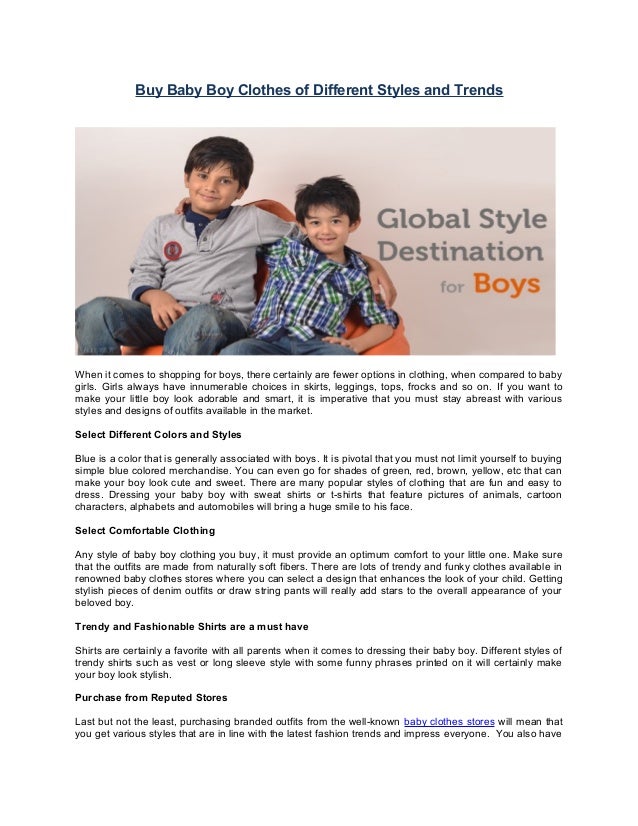 buy baby boy clothes