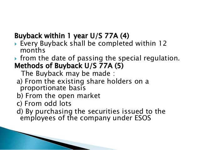 Image result for Buy - Back of Shares