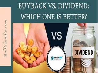 Buyback vs dividend which one is better
