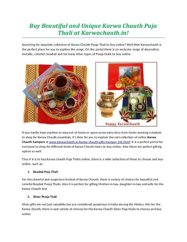 karwa chauth thali for mother in law