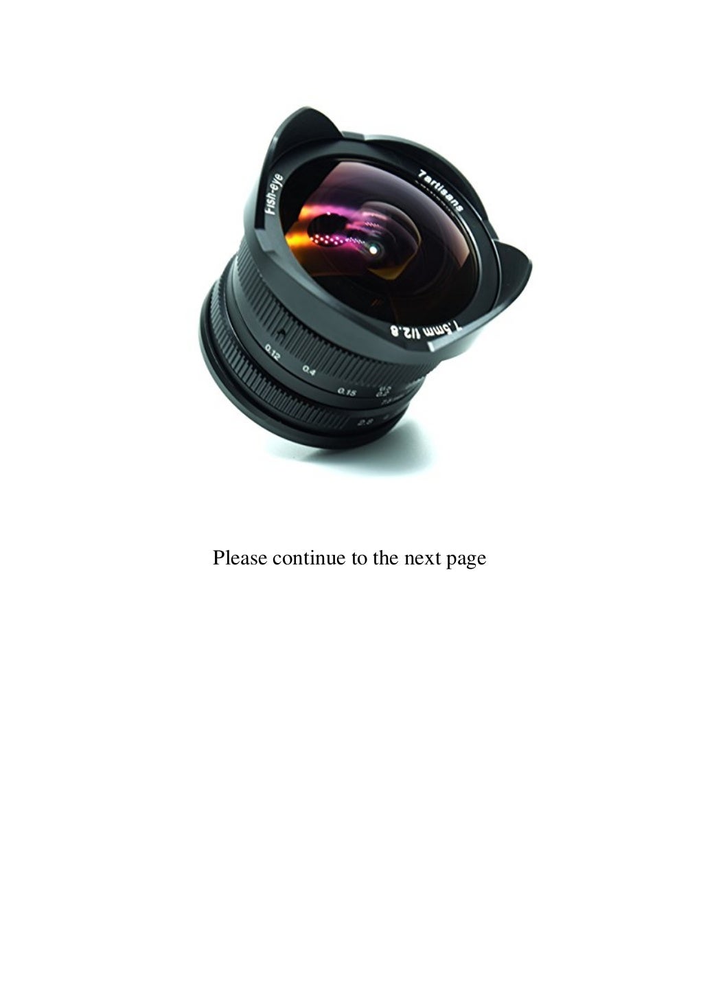 Buy Best Product 7artisans 7.5mm f2.8 APSC Manual Fisheye