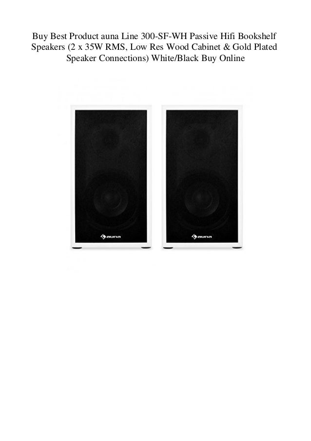 Buy Best Product Auna Line 300 Sf Wh Passive Hifi Bookshelf Speakers