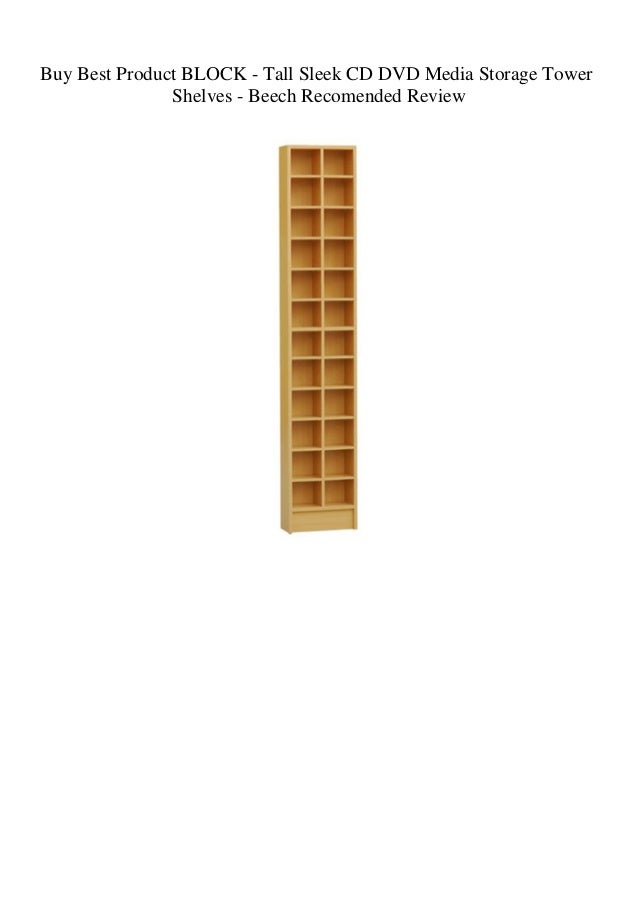 Buy Best Product Block Tall Sleek Cd Dvd Media Storage Tower Shelve