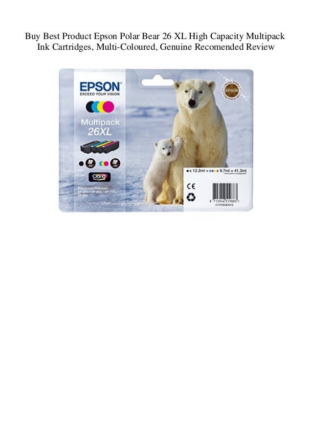 Buy Best Product Epson Polar Bear 26 XL High Capacity Multipack Ink